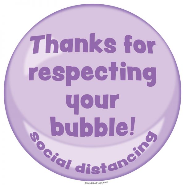 purple bubble decal